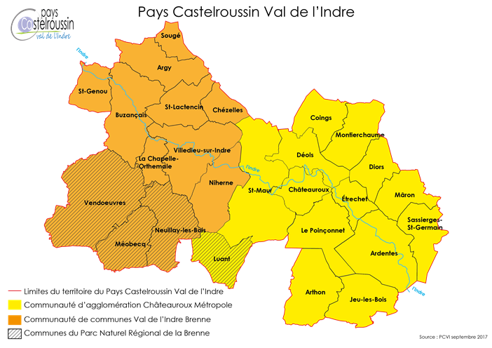 Carte du territoire du Pays