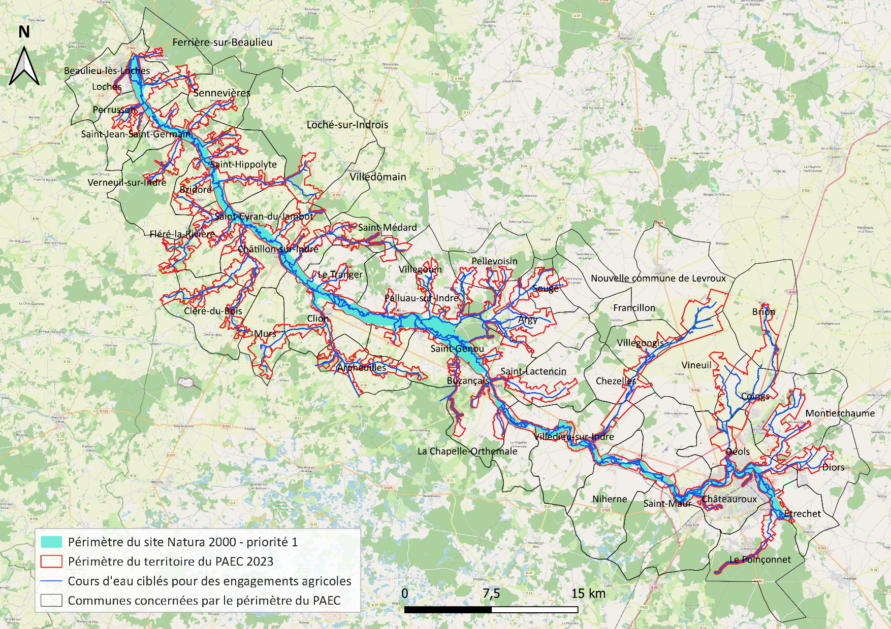 Périmètre du PAEC 2023 Périmètre du PAEC 2023