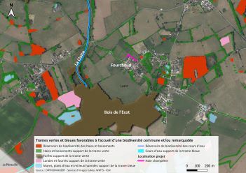 Carte aérienne de la plantation 2017 - projet n°2