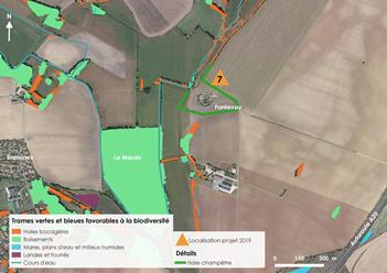 Carte aérienne de la plantation 2019 - projet n°7