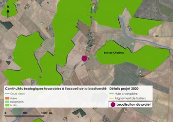 Carte aérienne de la plantation 2020 - projet n°7